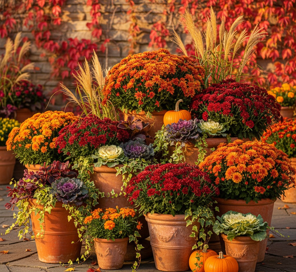 Autumn container garden
